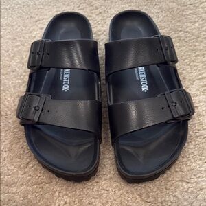 Birkenstock Black Double Strap Slides